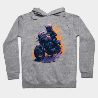 Extreme motor biker Hoodie